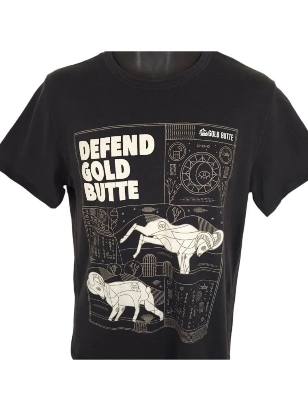 Gold Butte National Monument T Shirt Mens Size Medium Black Travel Destination